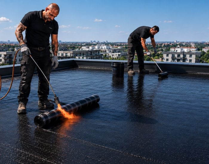 Gyökérálló bitumenes vízszigetelés tetőkert építéshez